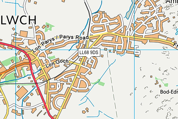 LL68 9DS map - OS VectorMap District (Ordnance Survey) LL68 9DS map - OS VectorMap District (Ordnance Survey)