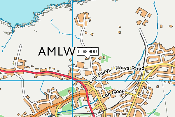 LL68 9DU map - OS VectorMap District (Ordnance Survey)