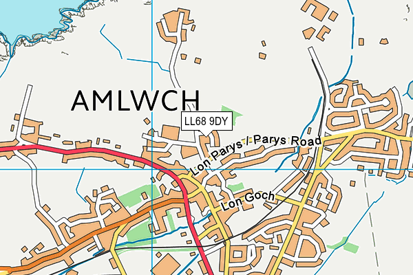 LL68 9DY map - OS VectorMap District (Ordnance Survey) LL68 9DY map - OS VectorMap District (Ordnance Survey)