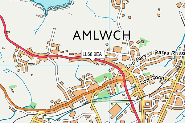 LL68 9EA map - OS VectorMap District (Ordnance Survey) LL68 9EA map - OS VectorMap District (Ordnance Survey)
