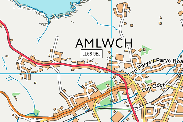 LL68 9EJ map - OS VectorMap District (Ordnance Survey) LL68 9EJ map - OS VectorMap District (Ordnance Survey)