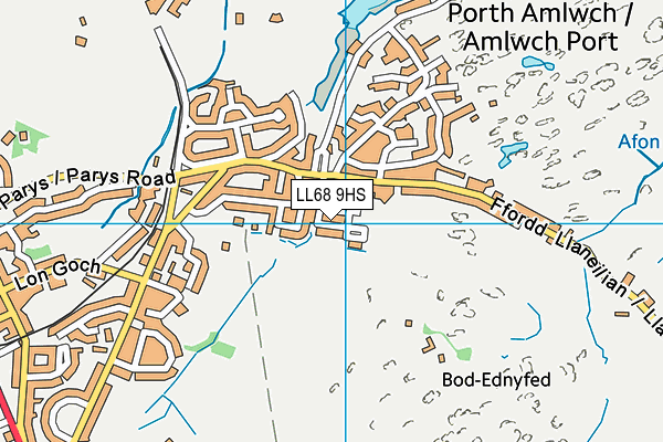 LL68 9HS map - OS VectorMap District (Ordnance Survey) LL68 9HS map - OS VectorMap District (Ordnance Survey)