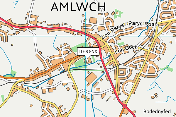 LL68 9NX map - OS VectorMap District (Ordnance Survey) LL68 9NX map - OS VectorMap District (Ordnance Survey)