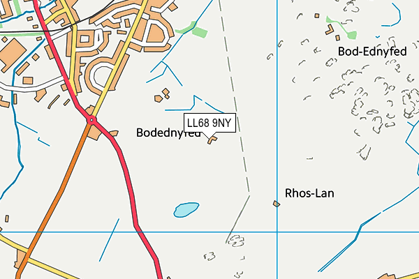 LL68 9NY map - OS VectorMap District (Ordnance Survey) LL68 9NY map - OS VectorMap District (Ordnance Survey)