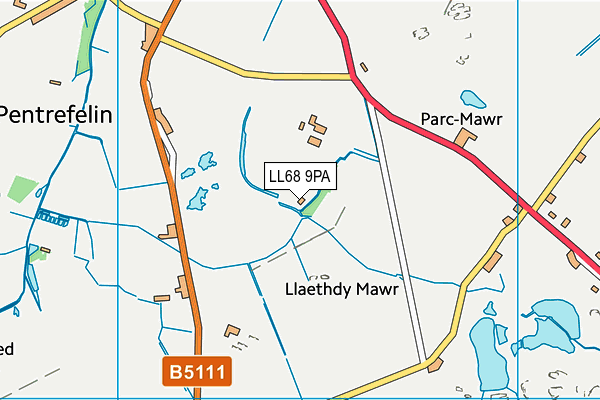 LL68 9PA map - OS VectorMap District (Ordnance Survey) LL68 9PA map - OS VectorMap District (Ordnance Survey)