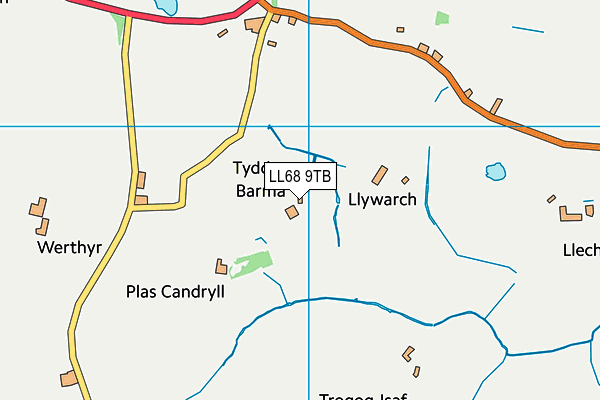 LL68 9TB map - OS VectorMap District (Ordnance Survey) LL68 9TB map - OS VectorMap District (Ordnance Survey)