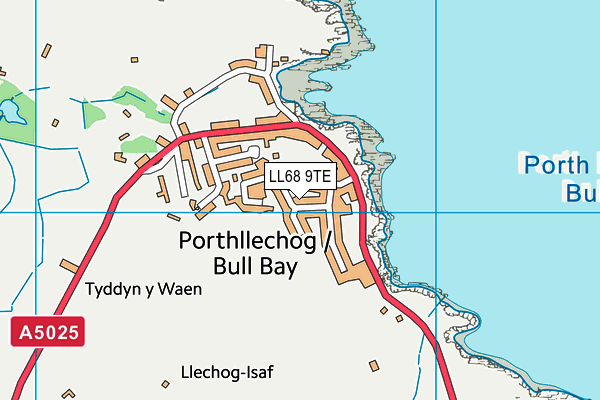 LL68 9TE map - OS VectorMap District (Ordnance Survey) LL68 9TE map - OS VectorMap District (Ordnance Survey)