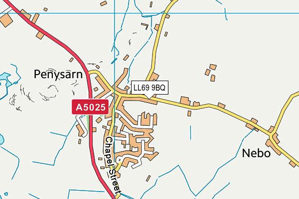 LL69 9BQ map - OS VectorMap District (Ordnance Survey) LL69 9BQ map - OS VectorMap District (Ordnance Survey)