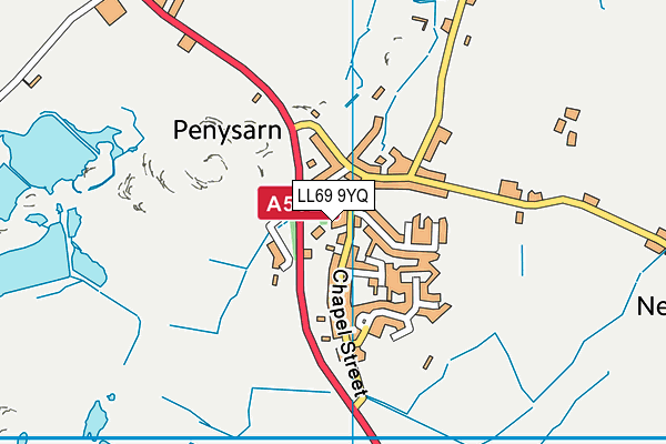 LL69 9YQ map - OS VectorMap District (Ordnance Survey) LL69 9YQ map - OS VectorMap District (Ordnance Survey)