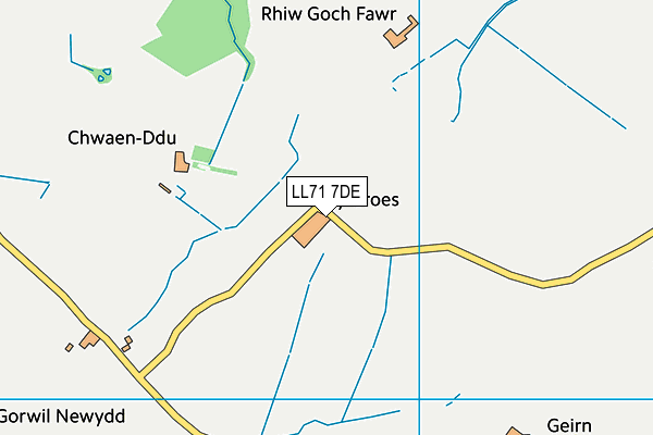 LL71 7DE map - OS VectorMap District (Ordnance Survey) LL71 7DE map - OS VectorMap District (Ordnance Survey)