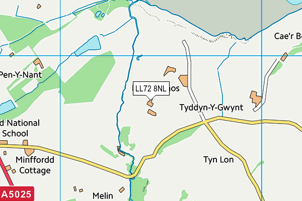 LL72 8NL map - OS VectorMap District (Ordnance Survey) LL72 8NL map - OS VectorMap District (Ordnance Survey)