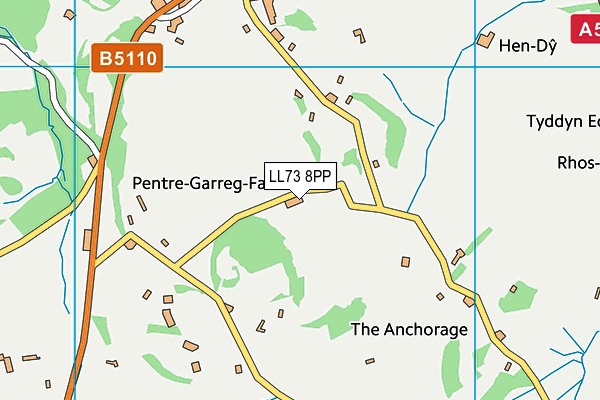 LL73 8PP map - OS VectorMap District (Ordnance Survey) LL73 8PP map - OS VectorMap District (Ordnance Survey)