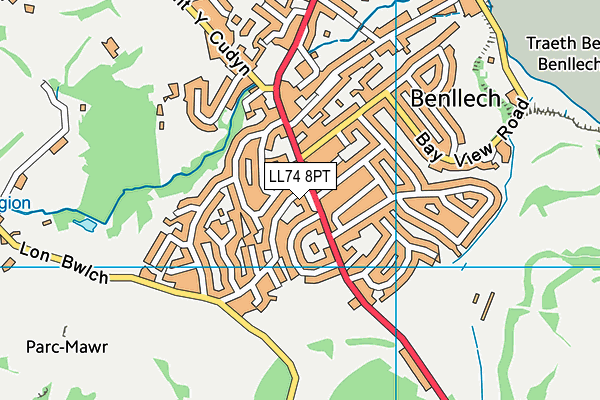 LL74 8PT map - OS VectorMap District (Ordnance Survey) LL74 8PT map - OS VectorMap District (Ordnance Survey)