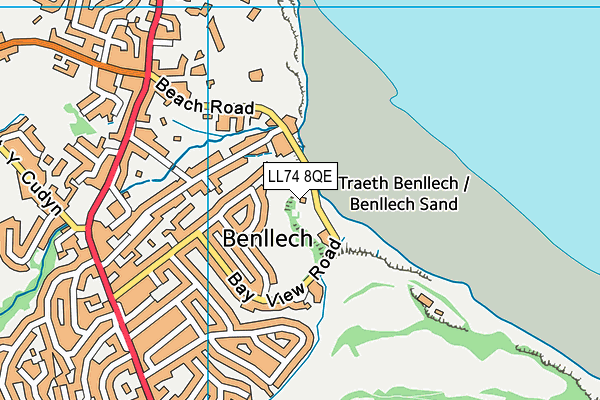 LL74 8QE map - OS VectorMap District (Ordnance Survey) LL74 8QE map - OS VectorMap District (Ordnance Survey)