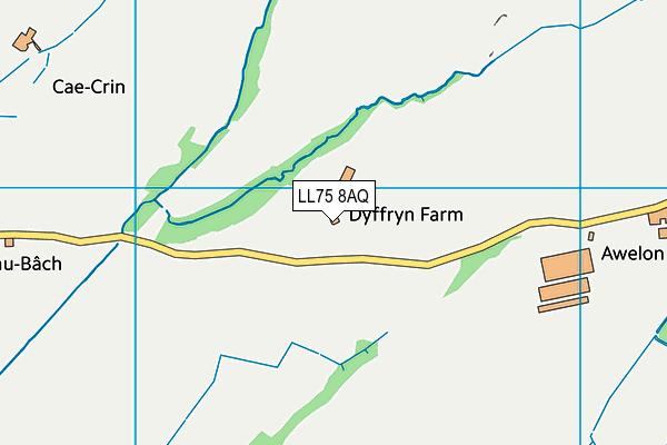 LL75 8AQ map - OS VectorMap District (Ordnance Survey) LL75 8AQ map - OS VectorMap District (Ordnance Survey)