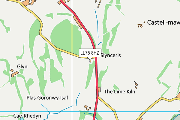 LL75 8HZ map - OS VectorMap District (Ordnance Survey) LL75 8HZ map - OS VectorMap District (Ordnance Survey)