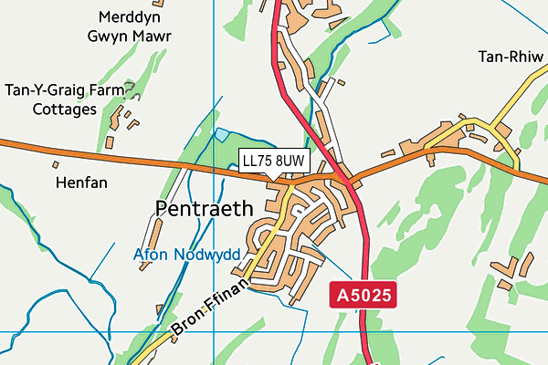 LL75 8UW map - OS VectorMap District (Ordnance Survey) LL75 8UW map - OS VectorMap District (Ordnance Survey)