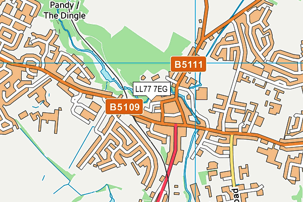 LL77 7EG map - OS VectorMap District (Ordnance Survey) LL77 7EG map - OS VectorMap District (Ordnance Survey)