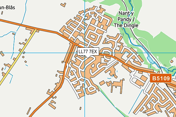 LL77 7EX map - OS VectorMap District (Ordnance Survey) LL77 7EX map - OS VectorMap District (Ordnance Survey)