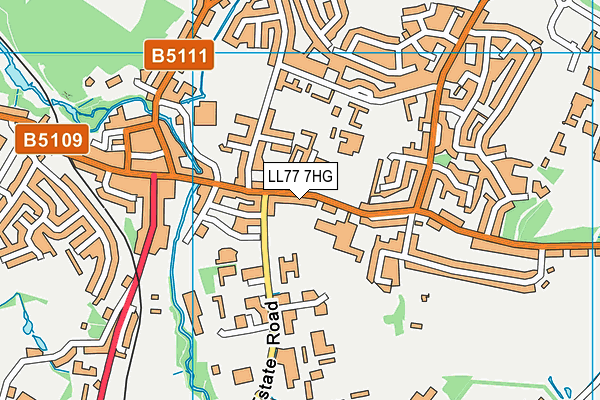 LL77 7HG map - OS VectorMap District (Ordnance Survey) LL77 7HG map - OS VectorMap District (Ordnance Survey)