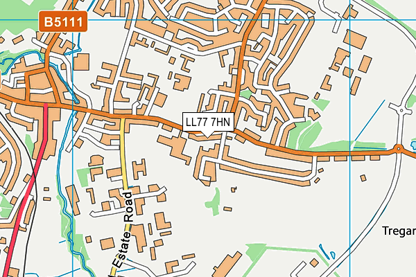 LL77 7HN map - OS VectorMap District (Ordnance Survey) LL77 7HN map - OS VectorMap District (Ordnance Survey)