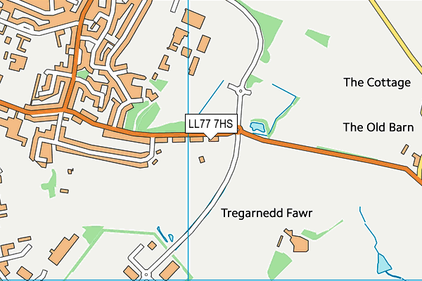 LL77 7HS map - OS VectorMap District (Ordnance Survey) LL77 7HS map - OS VectorMap District (Ordnance Survey)