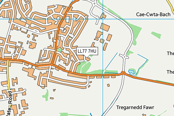 LL77 7HU map - OS VectorMap District (Ordnance Survey) LL77 7HU map - OS VectorMap District (Ordnance Survey)