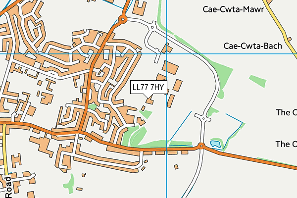 LL77 7HY map - OS VectorMap District (Ordnance Survey) LL77 7HY map - OS VectorMap District (Ordnance Survey)