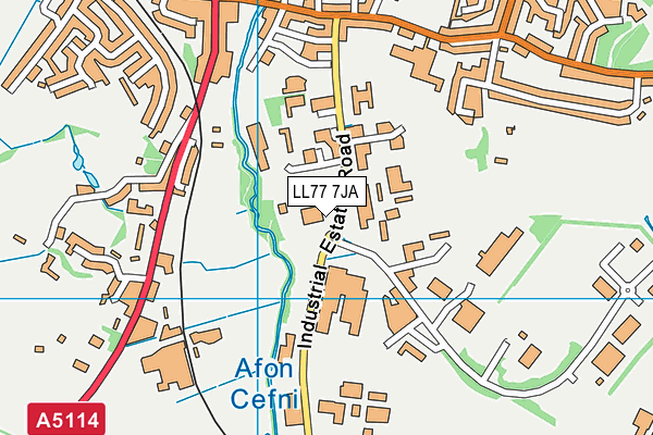 LL77 7JA map - OS VectorMap District (Ordnance Survey) LL77 7JA map - OS VectorMap District (Ordnance Survey)