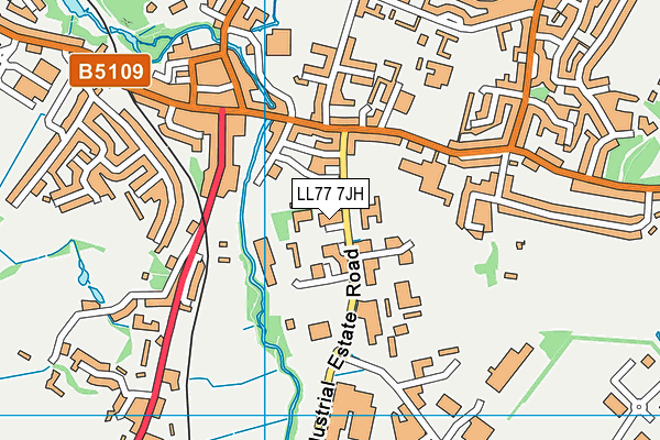 LL77 7JH map - OS VectorMap District (Ordnance Survey) LL77 7JH map - OS VectorMap District (Ordnance Survey)