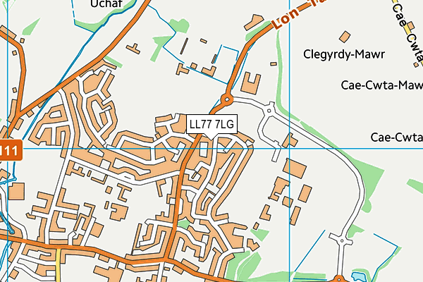 LL77 7LG map - OS VectorMap District (Ordnance Survey) LL77 7LG map - OS VectorMap District (Ordnance Survey)