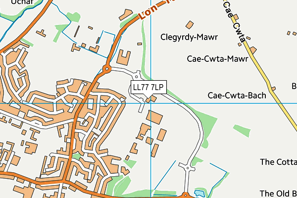 LL77 7LP map - OS VectorMap District (Ordnance Survey) LL77 7LP map - OS VectorMap District (Ordnance Survey)