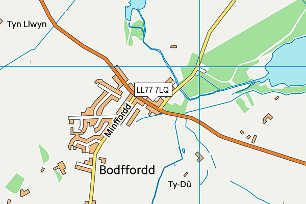 LL77 7LQ map - OS VectorMap District (Ordnance Survey)