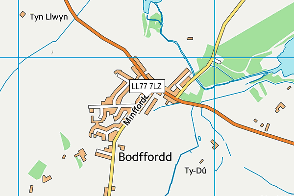 LL77 7LZ map - OS VectorMap District (Ordnance Survey) LL77 7LZ map - OS VectorMap District (Ordnance Survey)