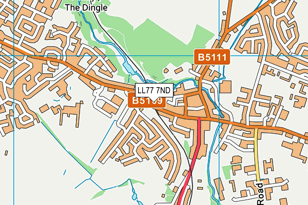 LL77 7ND map - OS VectorMap District (Ordnance Survey) LL77 7ND map - OS VectorMap District (Ordnance Survey)