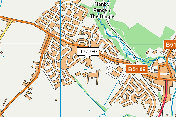 LL77 7PG map - OS VectorMap District (Ordnance Survey) LL77 7PG map - OS VectorMap District (Ordnance Survey)