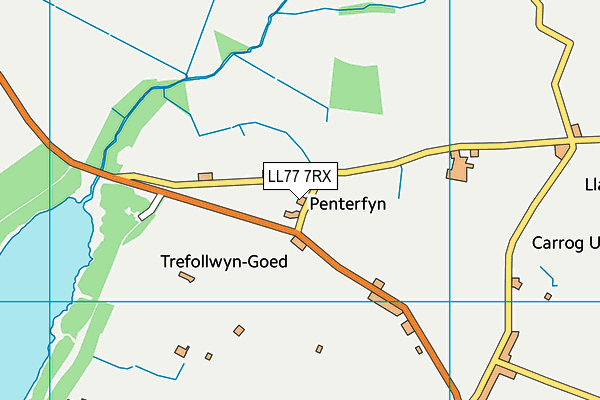 LL77 7RX map - OS VectorMap District (Ordnance Survey) LL77 7RX map - OS VectorMap District (Ordnance Survey)