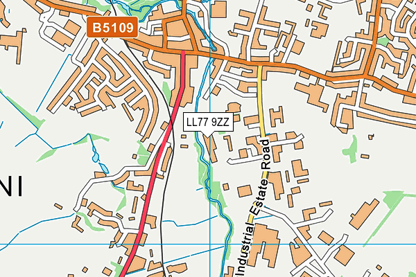 LL77 9ZZ map - OS VectorMap District (Ordnance Survey) LL77 9ZZ map - OS VectorMap District (Ordnance Survey)