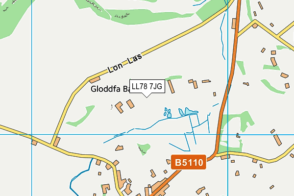 LL78 7JG map - OS VectorMap District (Ordnance Survey) LL78 7JG map - OS VectorMap District (Ordnance Survey)