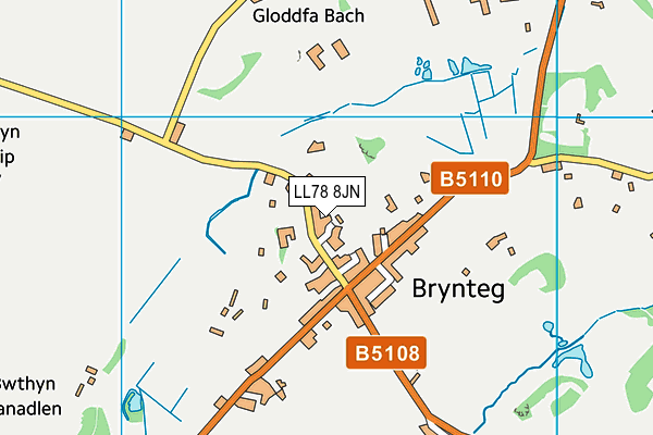 LL78 8JN map - OS VectorMap District (Ordnance Survey) LL78 8JN map - OS VectorMap District (Ordnance Survey)