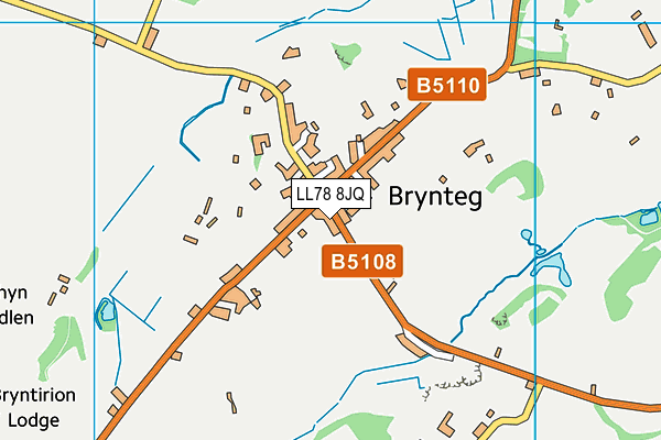 LL78 8JQ map - OS VectorMap District (Ordnance Survey) LL78 8JQ map - OS VectorMap District (Ordnance Survey)