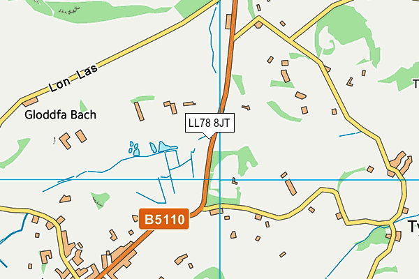 LL78 8JT map - OS VectorMap District (Ordnance Survey) LL78 8JT map - OS VectorMap District (Ordnance Survey)