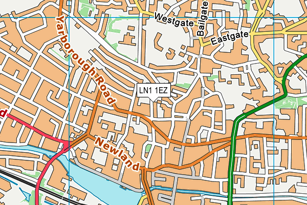 LN1 1EZ map - OS VectorMap District (Ordnance Survey) LN1 1EZ map - OS VectorMap District (Ordnance Survey)