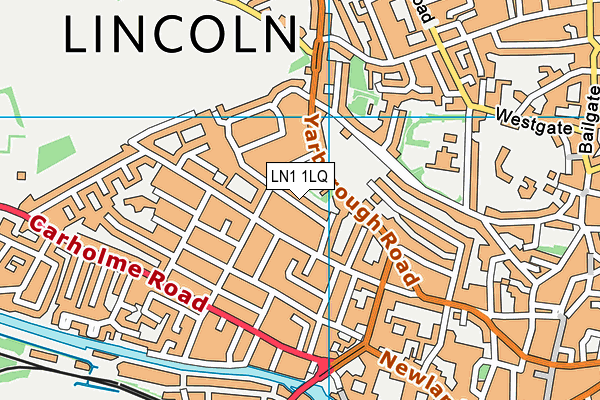 LN1 1LQ map - OS VectorMap District (Ordnance Survey) LN1 1LQ map - OS VectorMap District (Ordnance Survey)