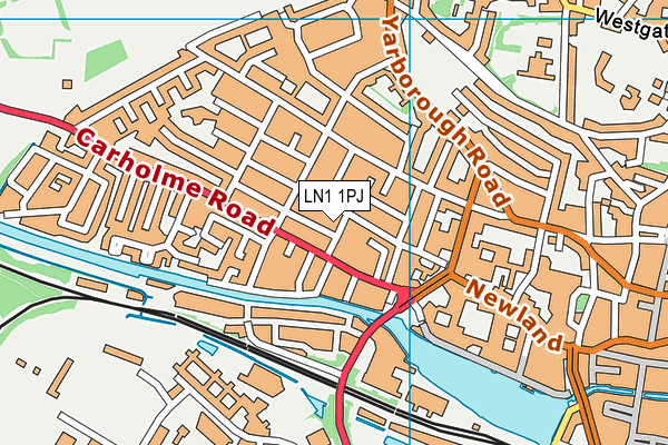 LN1 1PJ map - OS VectorMap District (Ordnance Survey) LN1 1PJ map - OS VectorMap District (Ordnance Survey)