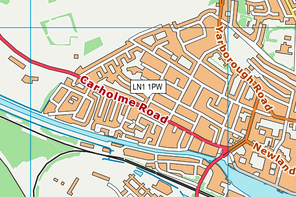LN1 1PW map - OS VectorMap District (Ordnance Survey) LN1 1PW map - OS VectorMap District (Ordnance Survey)