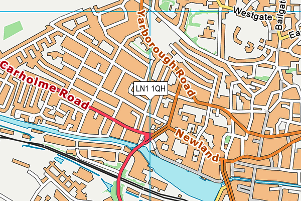 LN1 1QH map - OS VectorMap District (Ordnance Survey) LN1 1QH map - OS VectorMap District (Ordnance Survey)