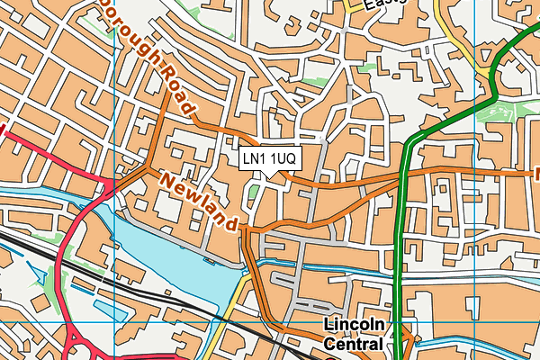 LN1 1UQ map - OS VectorMap District (Ordnance Survey) LN1 1UQ map - OS VectorMap District (Ordnance Survey)