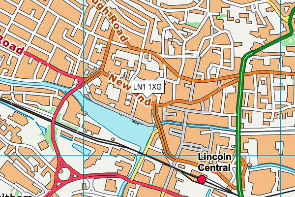 LN1 1XG map - OS VectorMap District (Ordnance Survey) LN1 1XG map - OS VectorMap District (Ordnance Survey)