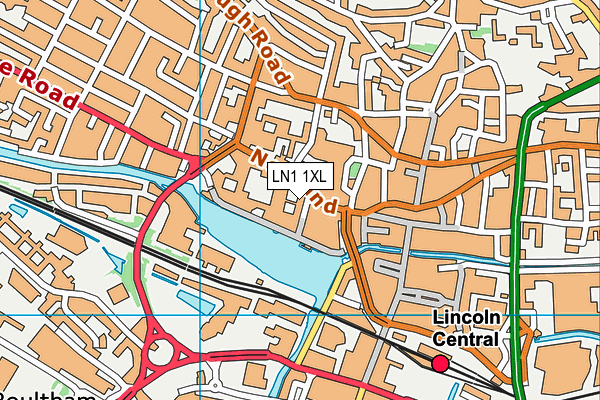 LN1 1XL map - OS VectorMap District (Ordnance Survey) LN1 1XL map - OS VectorMap District (Ordnance Survey)